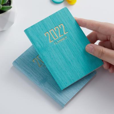 China 2022 Gift/Office Agenda A7 Business Gift/Mini Faux Leather Notebook 365 Cute Students Portable Planner For School Travel Pocket Outdoor Diary for sale