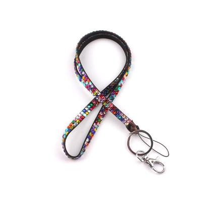 China custom nylon factory rhinestone lanyard china wholesale for sale