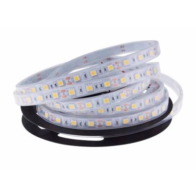 China Residential silicone extrusion waterproof led strip light 5050 60leds/m 12v 24v led strip light 5630 3528 2835 for sale