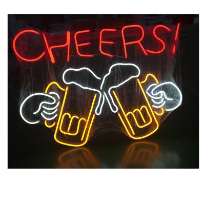 China Safe hot neon sign logo shatterproof outdoor bar shop sale sign led decoration lead neon sign bar customs for sale