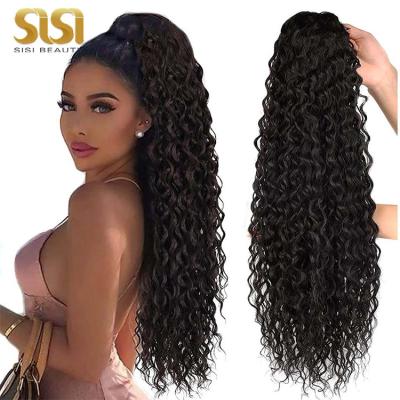 China Wholesale Cheap Brazilian Curly Straight Hair Drawstring Ponytail Hair Ponytails, Hair Drawstring Ponytail, Long Ponytail Hair Extension for sale