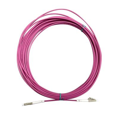 China FTTH/FTTX FTTH LC UPC - LC UPC Multimode Fiber Optic Patch Cord 15m 3mm OM4 G652D for sale