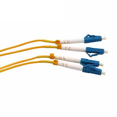 China FTTH / FTTX Fiber Optic Pigtails Single Mode G652D Duplex 2.0mm LC UPC for sale