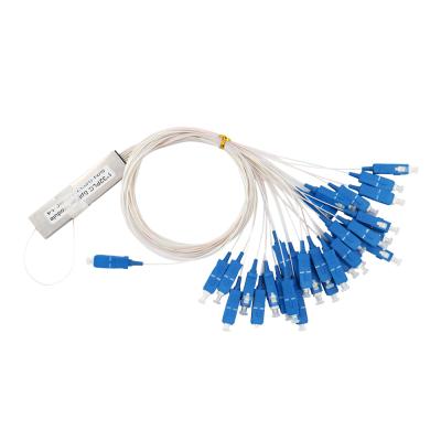 China SC 1X48 UPC, 0.5M, FTTH / FTTX PLC Module Fiber Optic Mini PLC Splitter 0.9mm Splitter for sale