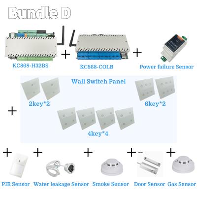 China KC868-H32BS Ethernet Wifi RS232 RS485 Modbus RF433M HTTP MQTT Smart Controller Sealed Home Automation DIY Package D and PI4 for sale