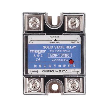 China MGR-1 D4890 Sealed DC Control Single Phase Solid State Relay Accessories SSR 90A Smart Home AC Load Voltage 24-480V for sale