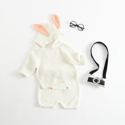 China Cute Antibacterial Rabbit Baby Boy Girls Set Newborn Clothes for sale