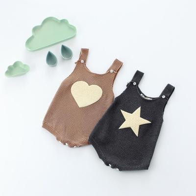 China Comfortable Breathble Newarrival Cotton Knit Baby Boy Girl Velvet Romper Jumpsuit for sale