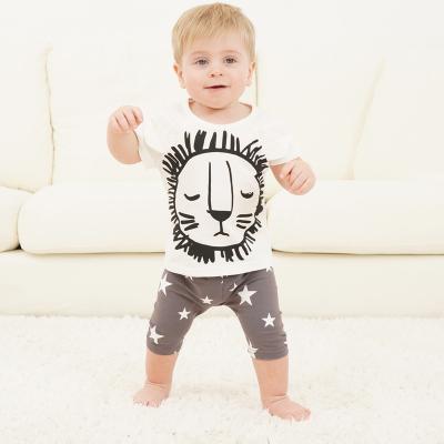 China Newarrival Antibacterial Summer Baby Boy Girl Clothes Set 2019 Newborn for sale