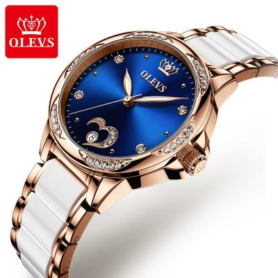 China Automatic Date 2020 Women Watch Water Resistant Stylish Ceramic Diamond Ladies Wholesale Automatic Mechanical Skeleton Wristwatch New for sale