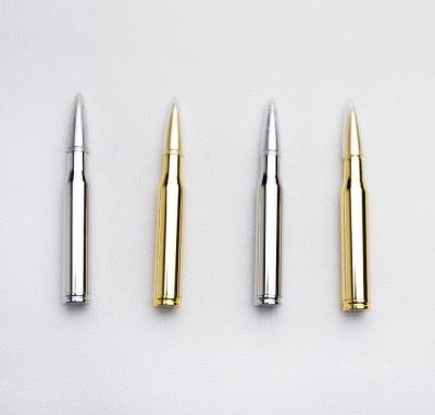 China Fashionable / hot-selling novelty personalized smooth metal ballpoint pen writing exclusive bullet shape pen for sale