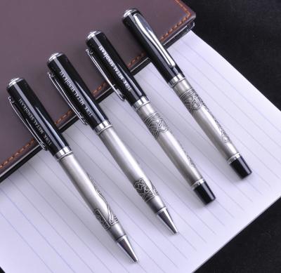 China office & School Pen Special Design Customized Pair Pens Business Men Metal Embossed Stylish Pen for sale