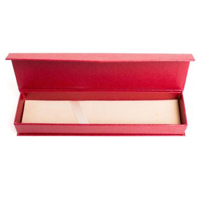 China Beautiful Recycled Materials Cardboard Pen Box Wedding Gift Cheap Red Pen Box for sale