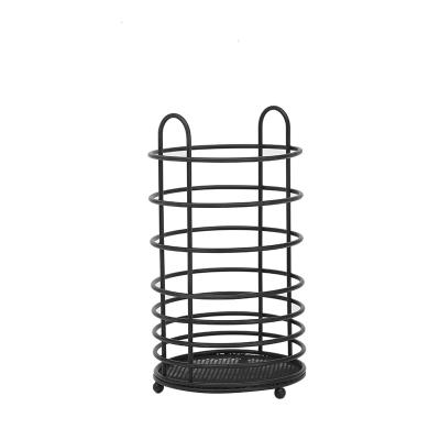 China Modern Metal Cutlery Holder, Chopstick Spoon Fork Straws Drying Rack Basket, Kitchen Accessories for sale