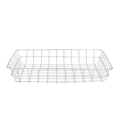 China Sustainable Portable Lightweight Basket Grid Kitchen Vegetables Rectangular Storage Baskets for sale