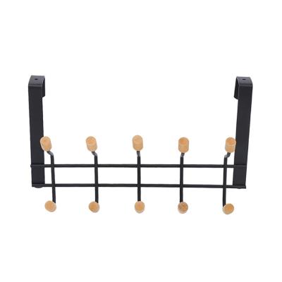 China Durable Stainless Steel Metal Wall Homewear Coat Storage Hook Over Door Clothes Towel Rack Hanger for sale