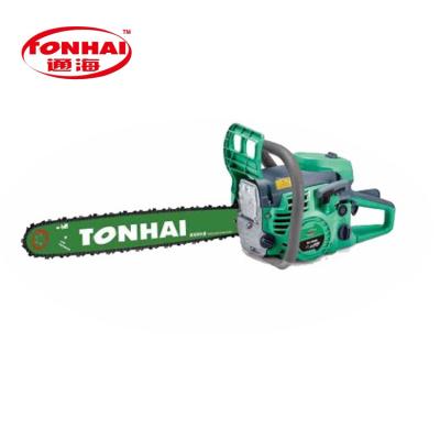 China high quality gasoline 2-Stroke chainsaw displacment 58cc for sale