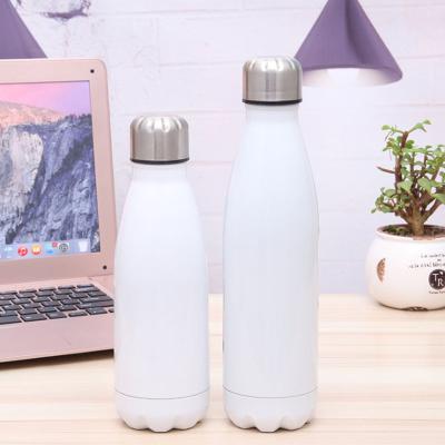 China Outdoor Sport PORTABLE Water Bottle 17oz Sublimation Shape Cola 500ml Double Wall Insulated Fitness Bottles for sale