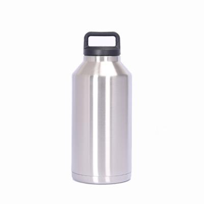 China Large Capacity 64oz Capacity Vacuum Flask Leak Proof Insulated Outdoor Camping Water Bottle Drinks Carry Bottles for sale