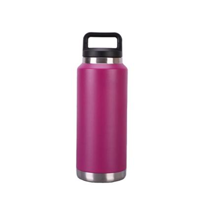 China PORTABLE Custom Sport Water Bottle 36oz Yetitumbler Vacuum Flask 1000ml Large Capacity Stainless Steel Bottles 1L for sale