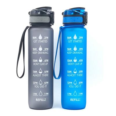 China Personal Skin Care Packaging Custom Sports Plastic Water Bottle 1L Tritan Water Bottles Outdoor Rise Camping Drinking Plastic Bottles for sale