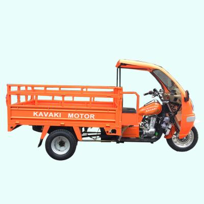 China Cargo factory wholesales kavaki engine gasoline tricycles tuk 3 wheel tricycle cargo 250cc gasoline engine ce for sale