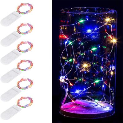 China SHINY-NKDCH-30L 3M 30 LED Button Cell Powered CR2032 Mini Fairy Button Mini Copper Wire LED Battery Operated String Lights For Home Use for sale