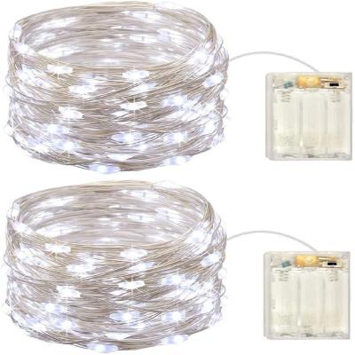 China Shiny-3AA 10Meters 100Leds White Color 3AA Led String Lights Battery Operated Led Lights Wedding Decorative Decoration Light Home for sale