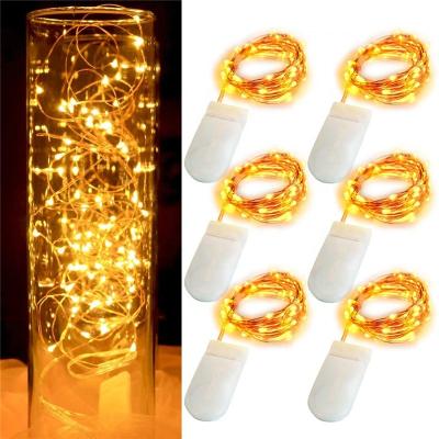 China SHINY-NKDCH high quality mini led copper wire string light with button cr2032 battery operated for festival decoration for sale