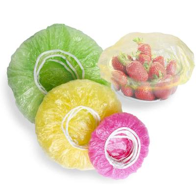 China Sustainable 60pcs Reusable Durable Food Storage Covers for Bowls Elastic Colorful Plate Covers Bowl Covers food keep fresh covers for sale