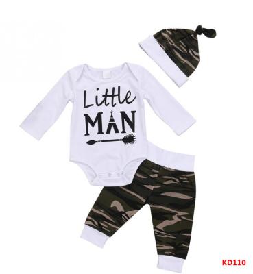 China England style spring baby boys and girls small man camouflage three-piece suit and autumn new children's clothing for sale