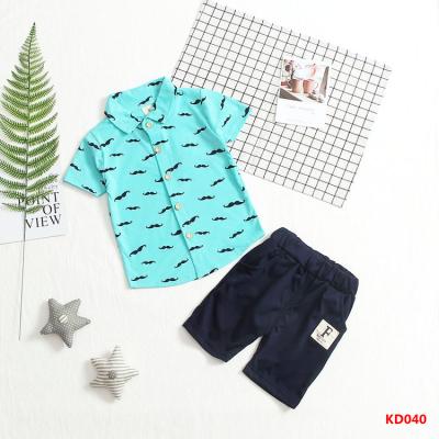 China 2020 Vintage Summer New Baby Shorts Boy Suit 01-3 Years Short Sleeve Summer for sale