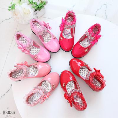 China 2020 Latest Design Lace Girls Dress School Shoes Lightweight Children Flats For Girls for sale