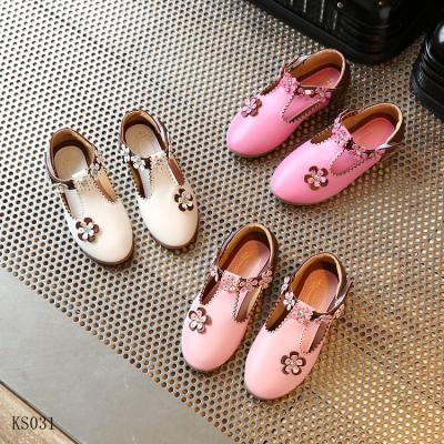 China Girls Lightweight Comfortable Leather Breathable Kids Shoes Durable Soft Stylish Shoes for sale