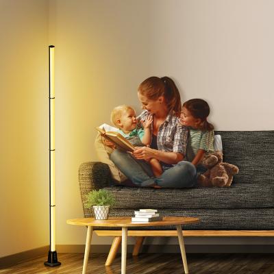 China Cheap Modern Factory OEM RGB Corner Led Light With APP Remote Control Smart Floor Lamp for sale