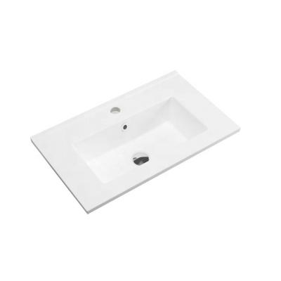 China Modern Manufacturer Supply Rectangular Ceramic Modern Bathroom Sink Basin for sale