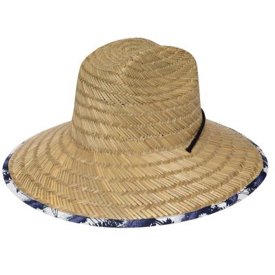 China Hot Selling Natural Adjustable Cowboy Eco-friendly Lifeguard Straw Hat Logo Man Straw Hat Beach Custom Made Men's JAKIJAYI Australia for sale