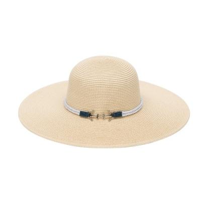 China Wholesale Fashion Women's JAKIJAYI Foldable Paper Straw Hat Anchor Beach Sun Summer Eco-Friendly Hat for sale