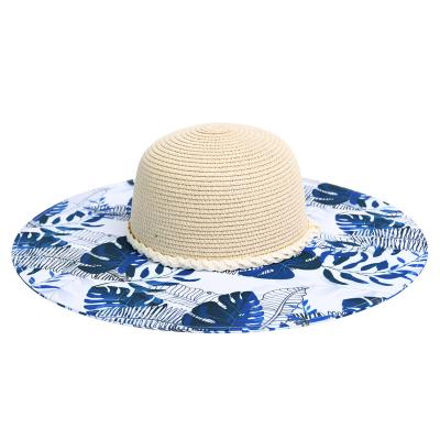 China Wholesale Eco-Friendly JAKIJAYI Straw Summer Women Wide Brim Beach Panama Straw Hats Wide Brim Hat With Logo for sale