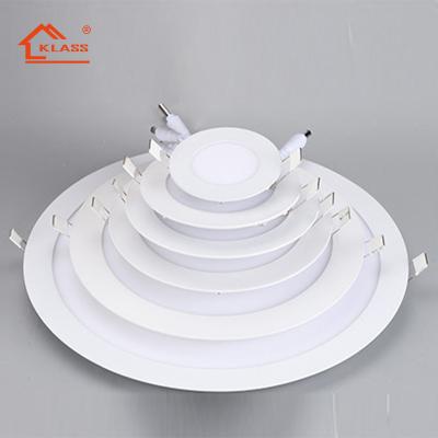 China Factory supply modern competitive price 6w 12w 18w 24w recessed surface mounted square round led panel light for sale