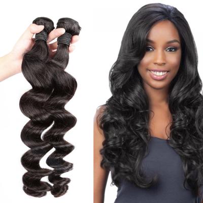 China Virgin Raw Loose Wave Human Hair Full Wave Cuticle Aligned Shedding Factory Free for sale