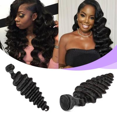 China Fast Shipping Unprocessed Deep Wave 100% Virgin Human Hair Bundles Indian Deep Wave Hair Seller for sale