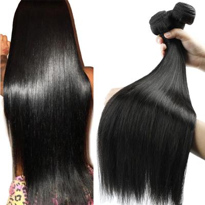 China Wholesale 100 Bundles Silky Straight Raw Unprocessed Virgin Human Hair Raw Indian Wave Hair for sale