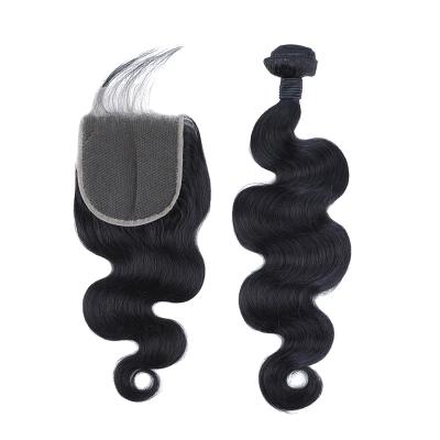 China Body Wave Fulwin Hair Bundles And Closure Set, Custom Hd Closure 5x5 Hair Bundles With Closure Bundle for sale