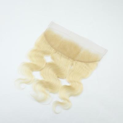 China Wholesale Price Body Wave Hair 613 Lace Front Invisible Frontals With Baby Hair for sale