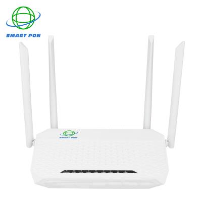 China Dual band ftth modem 4GE+1USB+1Voice Xpon AC ONU Wifi Gpon Ont 5dBi 4 Antennas SUR4001XR for sale