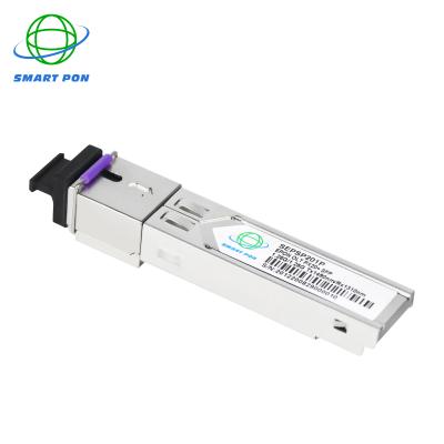 China EPON OLT 1.25g epon olt SFP px20 1490nmTx/1310nmRx single fiber SC connector pon module for sale