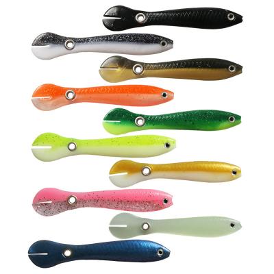 China Realistic Swimbait Fishing Lures Baits 100mm New Soft Bait 6g Bionic Loach Soft Bait 3D Printing Fishing Lures for sale