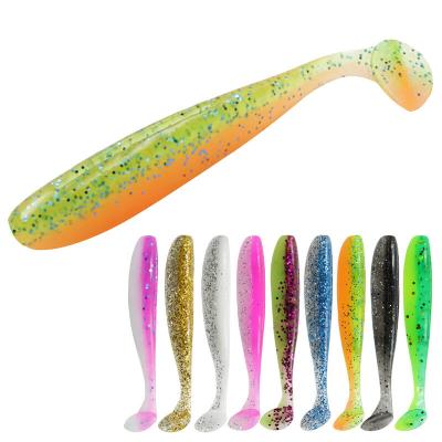 China Soft Band Lure Fishing 65mm Shad Paddle Tail Twitchbait Saltwater Baitcaster Sinking Freshwater Lures for sale