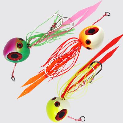 China 100g-200g Speed ​​Metal Jig Lure 100g-200g Ball Lead Jig Bait Spherical Luminous Luminous Trolling Fishing for sale